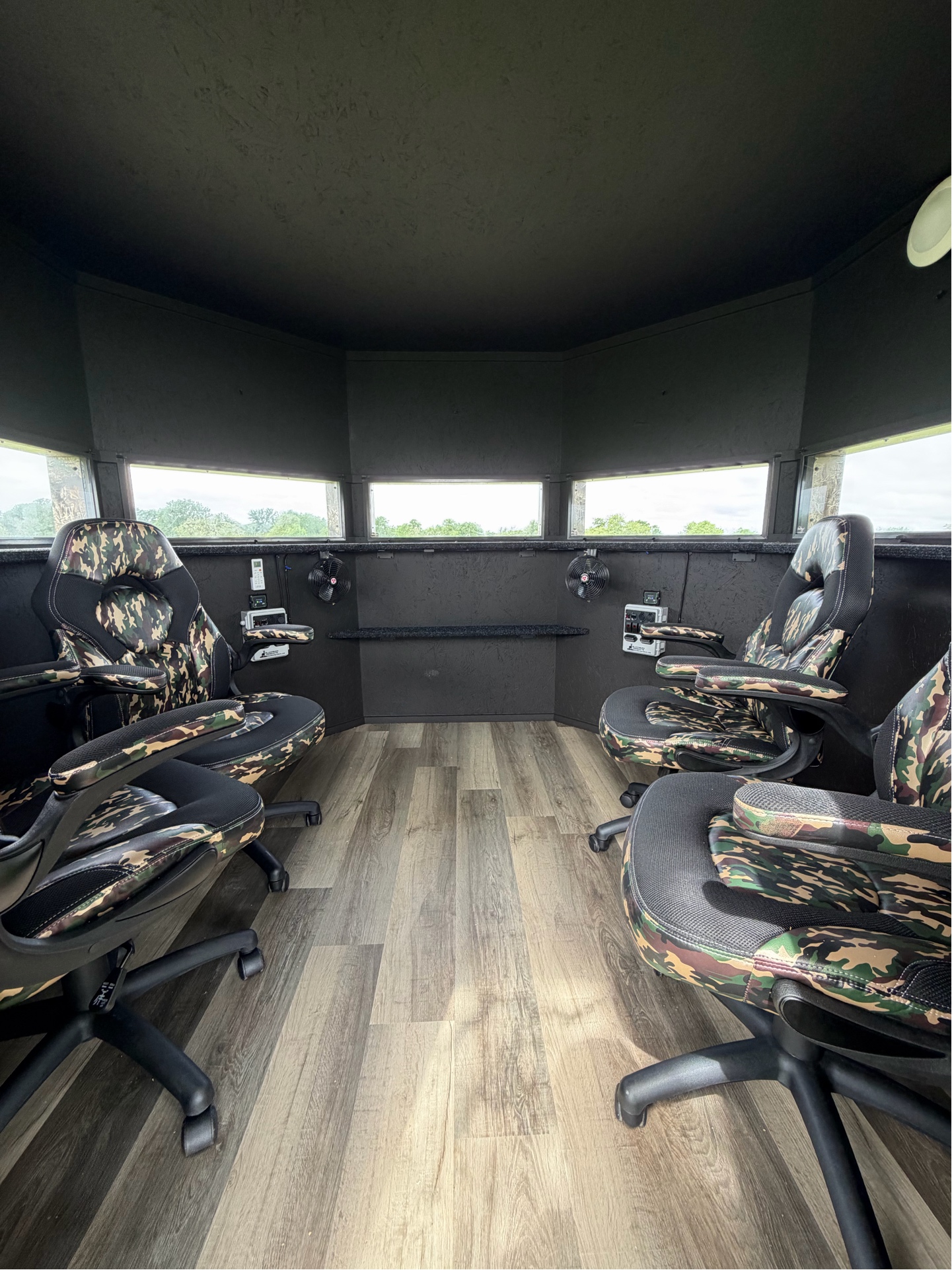 Savage Blinds fabrication shop in Pittsburg TX — custom deer blind manufacturing